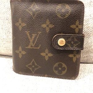 Authentic Louis Vuitton compact zip wallet